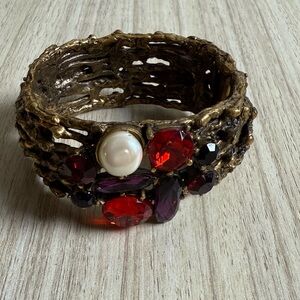 *Rare* Vintage Oscar De La Renta - Brutalist-style Cuff